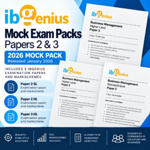 Mock exams – Papers 2 & 3 (2026)