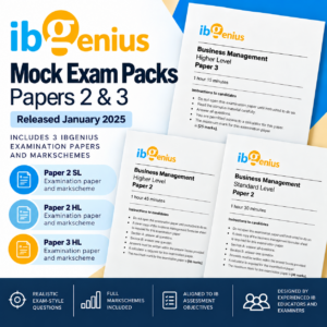 Mock exams – Papers 2 & 3 (2025)